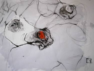 Original Expressionism Animal Drawings by Olga Gál