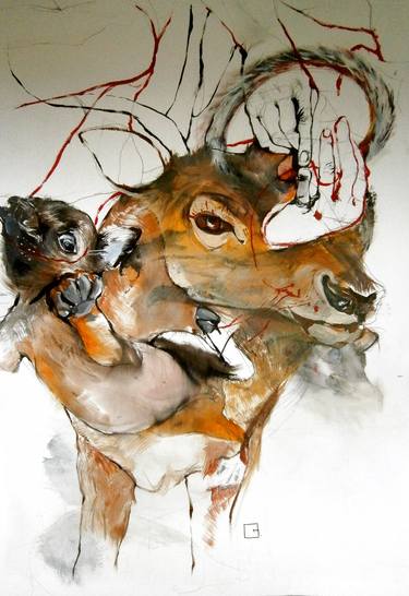 Original Animal Paintings by Olga Gál