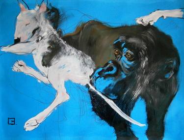 Original Expressionism Animal Paintings by Olga Gál