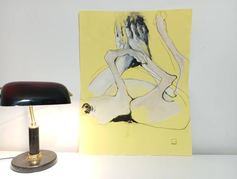 Original Expressionism Animal Painting by Olga Gál