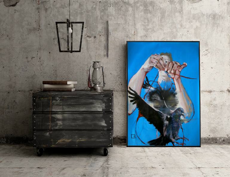 Original Figurative Animal Painting by Olga Gál