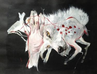 Original Surrealism Animal Paintings by Olga Gál