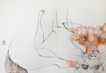 Original Conceptual Animal Drawings by Olga Gál