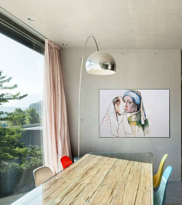 Original Conceptual People Painting by Olga Gál