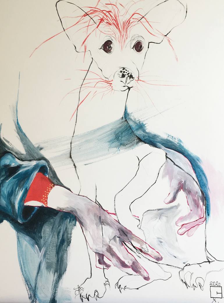 Original Animal Drawing by Olga Gál