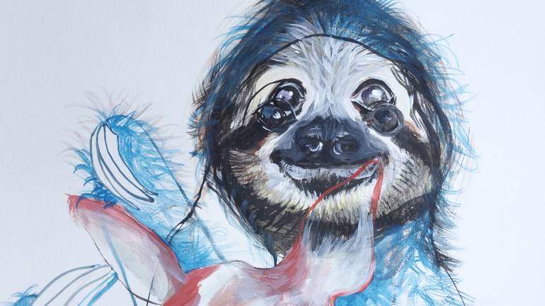 Original Illustration Animal Painting by Olga Gál