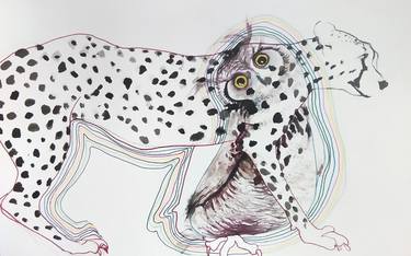 Original Pop Art Animal Drawings by Olga Gál