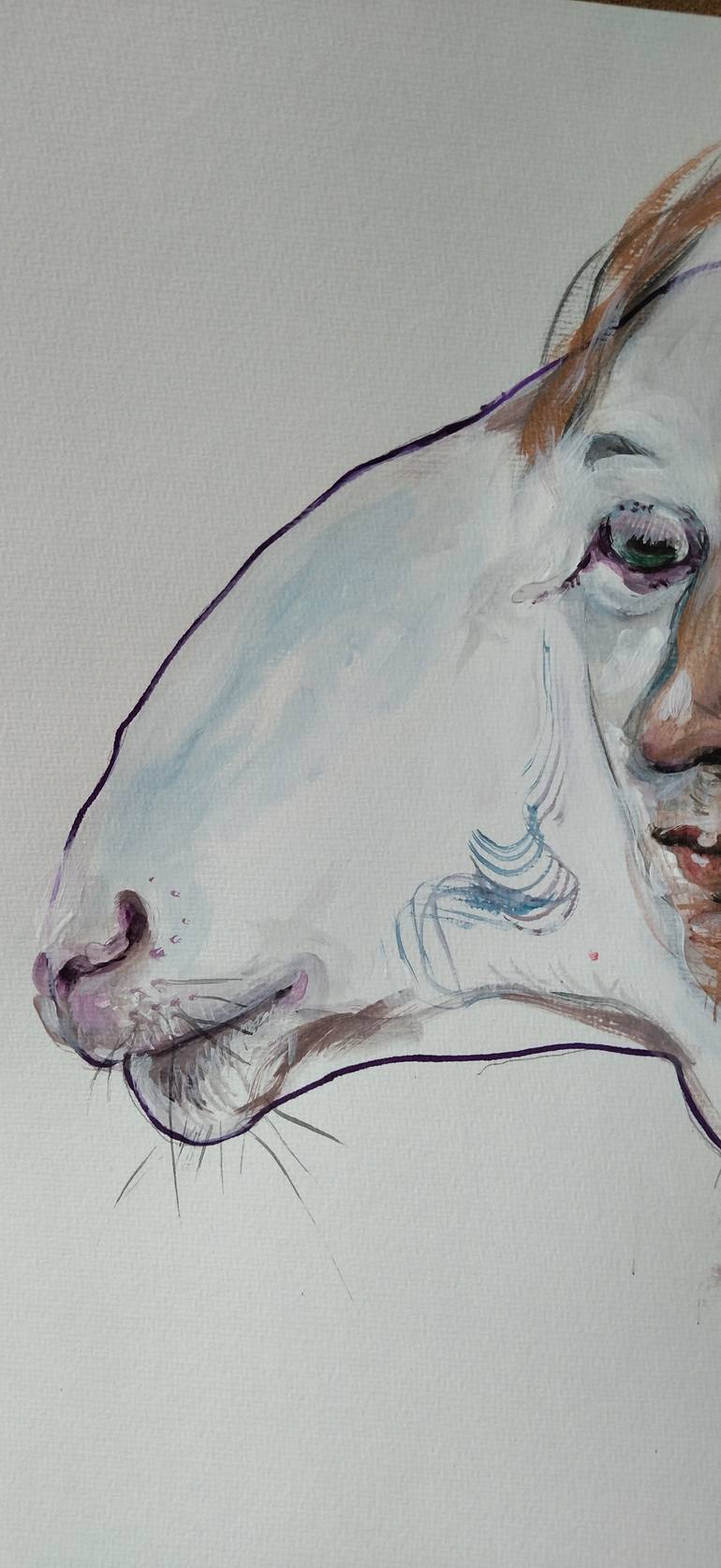 Original Figurative People Painting by Olga Gál