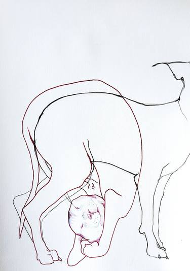Saatchi Art Artist Olga Gál; Drawings, “Cat photobom” #art