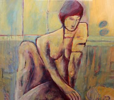 Original Expressionism Nude Paintings by Reza Bigonah