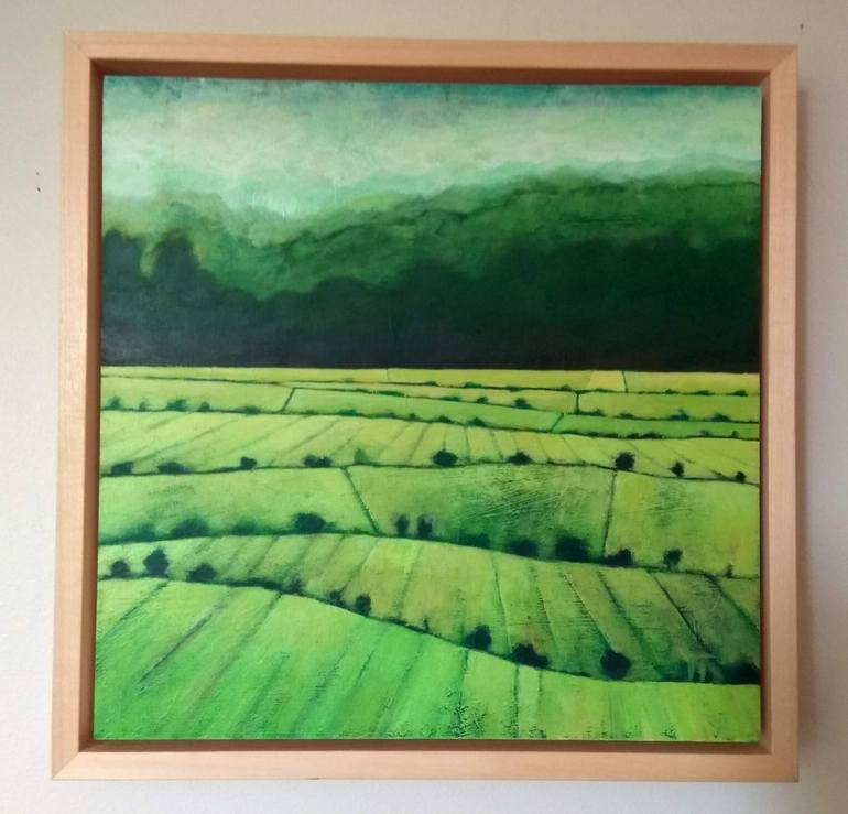 Original Expressionism Landscape Painting by Reza Bigonah