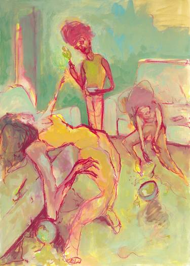 Original Surrealism Women Painting by Jackson Swaby