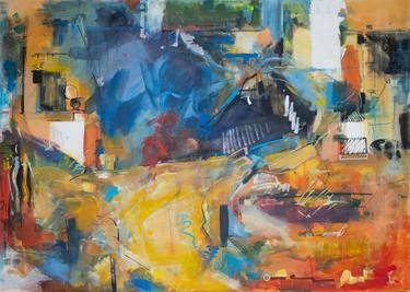 Original Abstract Expressionism Interiors Paintings by Jackson Swaby