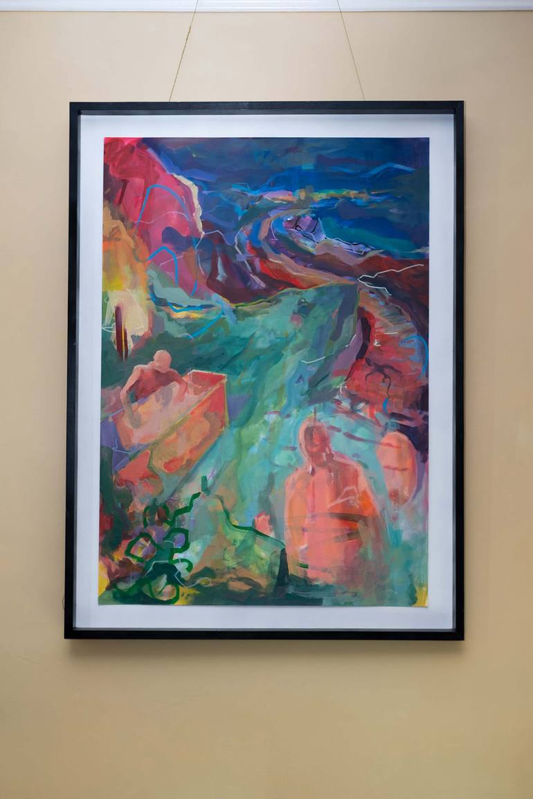 Original Surrealism People Painting by Jackson Swaby