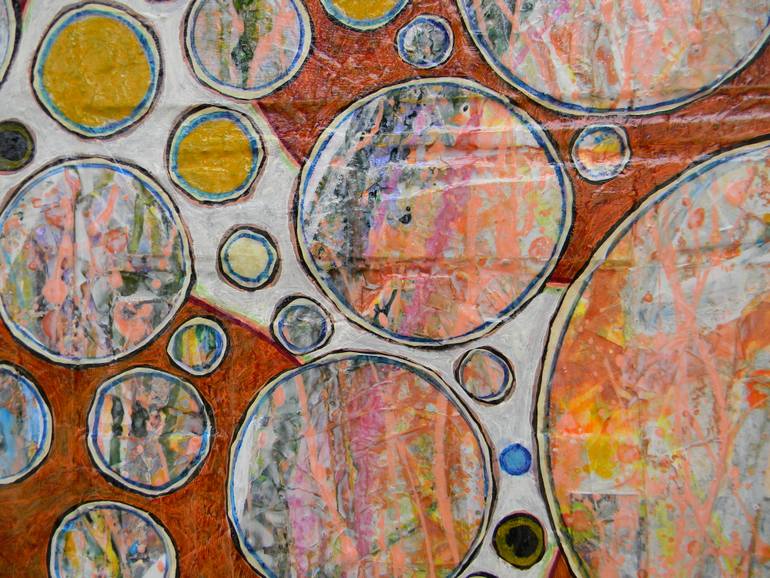 Original Abstract Expressionism Abstract Painting by Leda Nemeth
