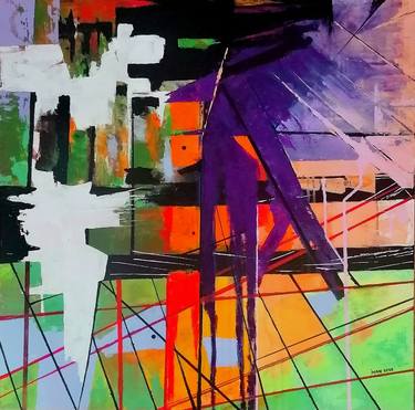 Original Abstract Expressionism Abstract Paintings by Flavius Ivan