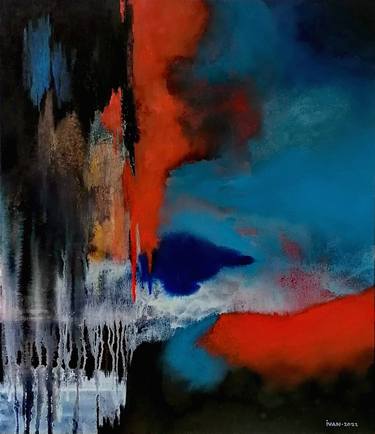 Original Abstract Expressionism Abstract Paintings by Flavius Ivan
