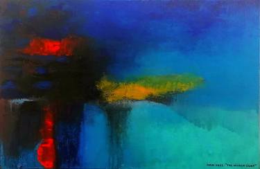 Original Abstract Expressionism Abstract Painting by Flavius Ivan