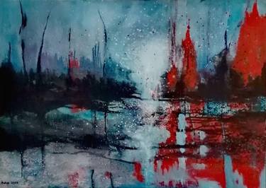 Original Expressionism Abstract Paintings by Flavius Ivan