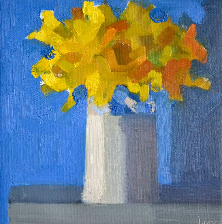 Original Impressionism Floral Painting by Bairbre Duggan