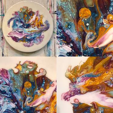 Original Surrealism Abstract Painting by Marco Tulio Guajardo