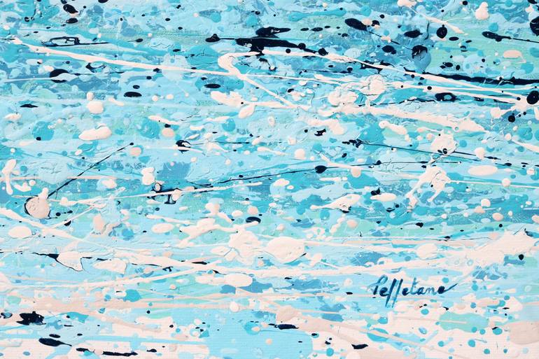 Original Abstract Seascape Painting by Isabelle Pelletane