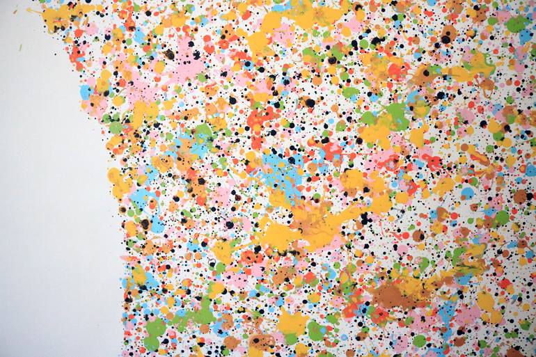 Original Abstract Expressionism Abstract Painting by Isabelle Pelletane