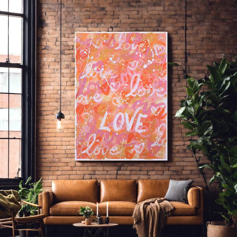 Original Street Art Love Painting by Isabelle Pelletane