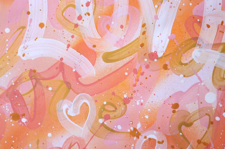 Original Street Art Love Painting by Isabelle Pelletane
