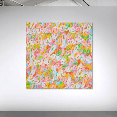 Original Abstract Graffiti Painting by Isabelle Pelletane