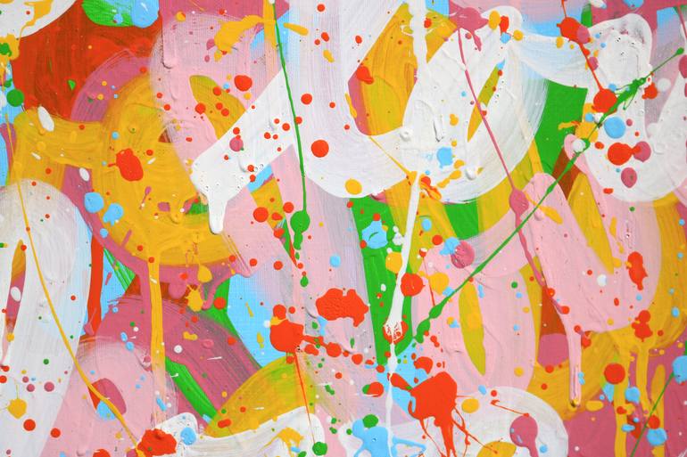 Original Abstract Graffiti Painting by Isabelle Pelletane