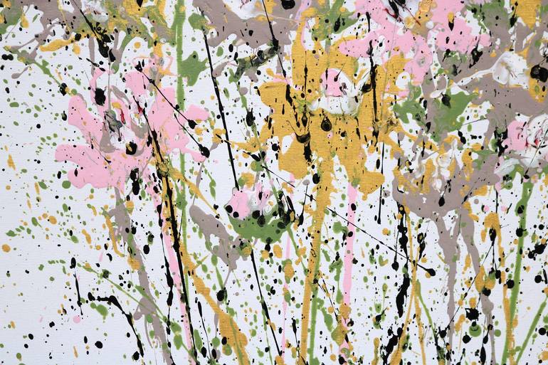 Original Abstract Garden Painting by Isabelle Pelletane