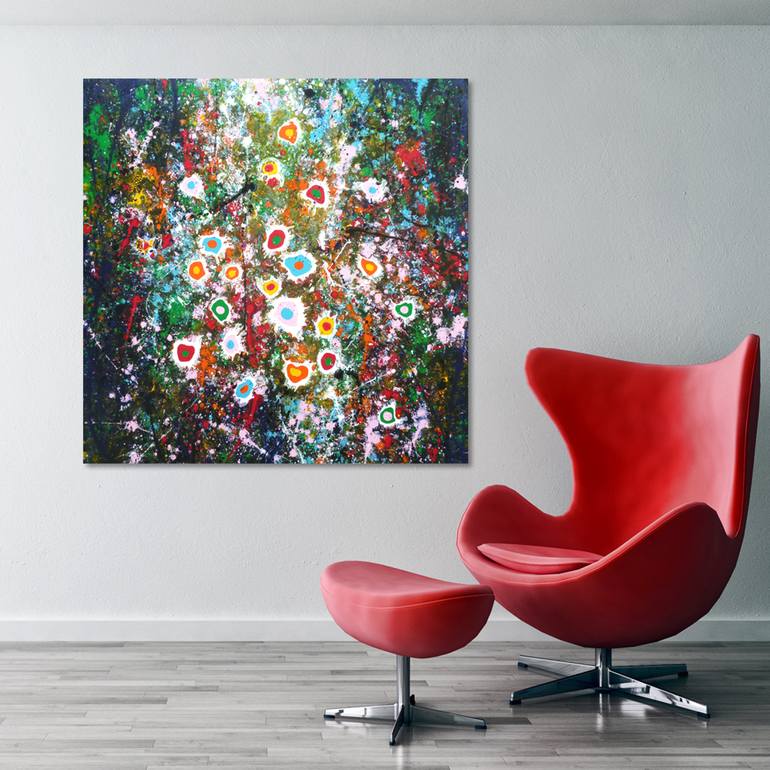 Original Abstract Expressionism Abstract Painting by Isabelle Pelletane