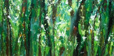 Original Abstract Expressionism Botanic Paintings by Isabelle Pelletane
