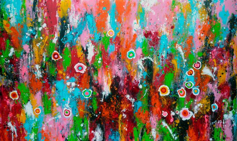 Original Abstract Expressionism Abstract Painting by Isabelle Pelletane