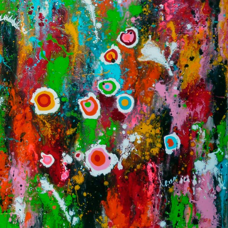 Original Abstract Expressionism Abstract Painting by Isabelle Pelletane