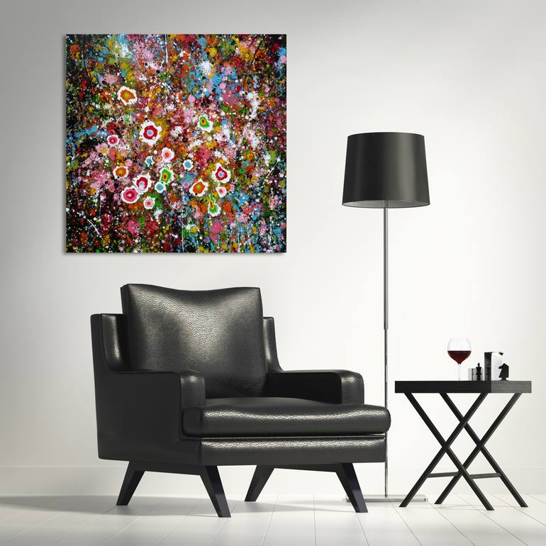 Original Abstract Expressionism Abstract Painting by Isabelle Pelletane