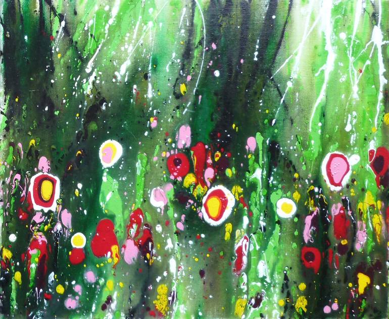 Original Abstract Expressionism Abstract Painting by Isabelle Pelletane