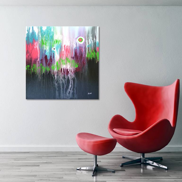 Original Abstract Expressionism Abstract Painting by Isabelle Pelletane