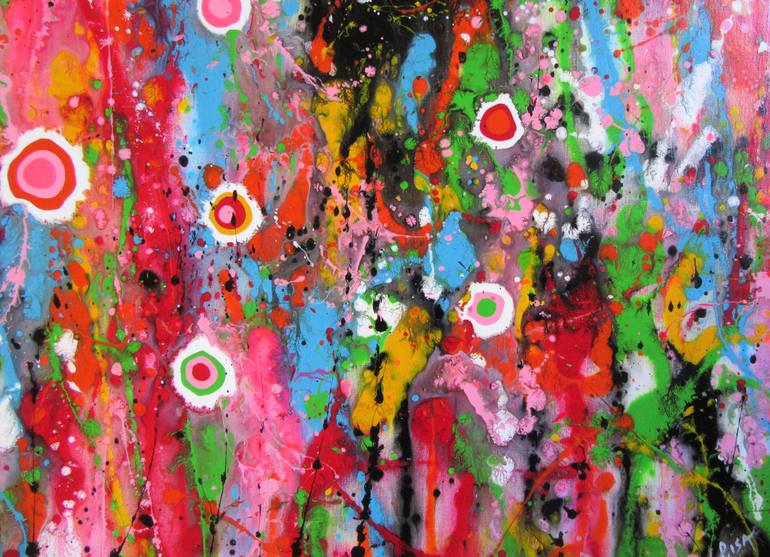 Original Abstract Expressionism Abstract Painting by Isabelle Pelletane