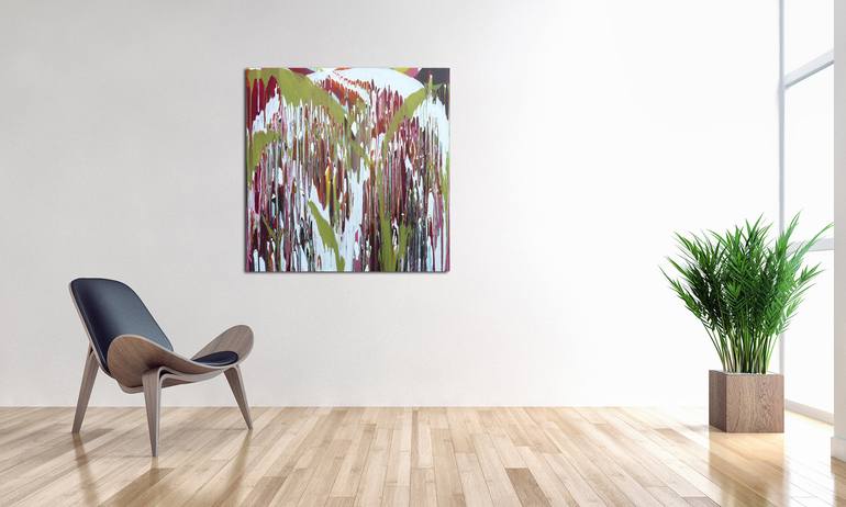 Original Abstract Botanic Painting by Isabelle Pelletane