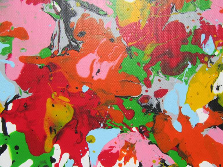 Original Abstract Floral Painting by Isabelle Pelletane