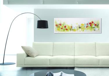 Original Abstract Garden Paintings by Isabelle Pelletane