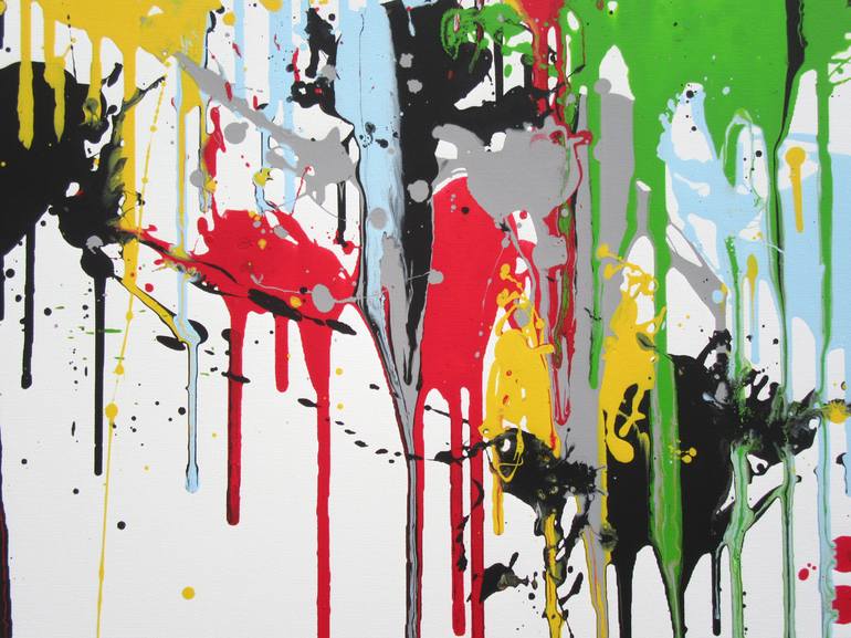 Original Abstract Expressionism Abstract Painting by Isabelle Pelletane