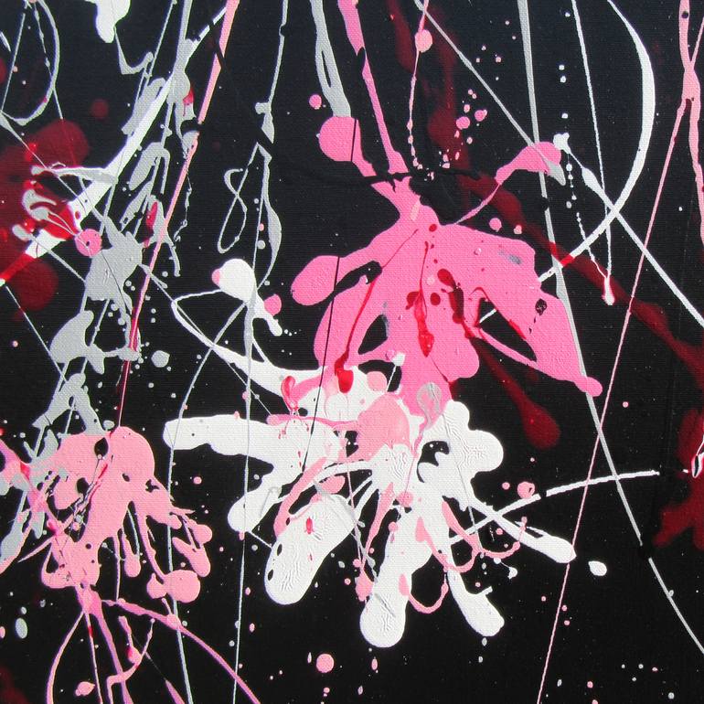 Original Abstract Floral Painting by Isabelle Pelletane