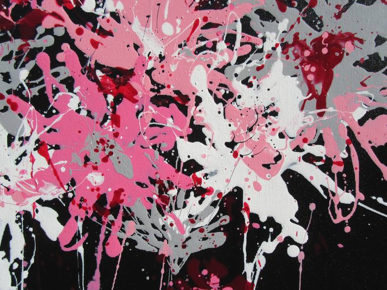 Original Abstract Floral Painting by Isabelle Pelletane