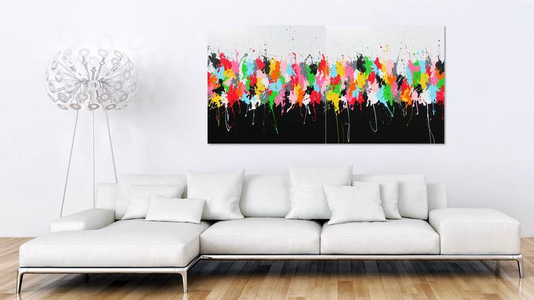 Original Abstract Expressionism Abstract Painting by Isabelle Pelletane