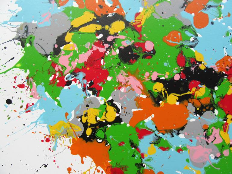 Original Abstract Expressionism Abstract Painting by Isabelle Pelletane