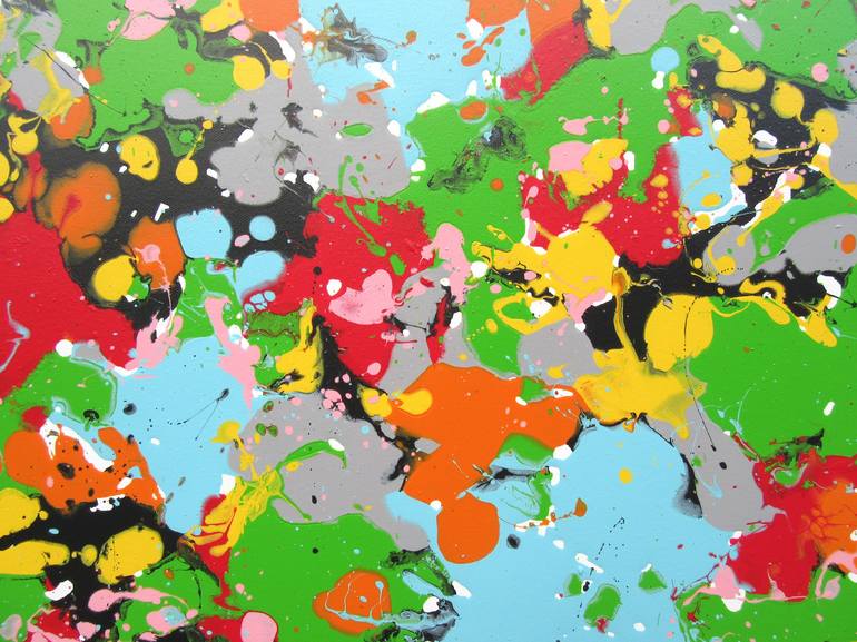 Original Abstract Expressionism Abstract Painting by Isabelle Pelletane
