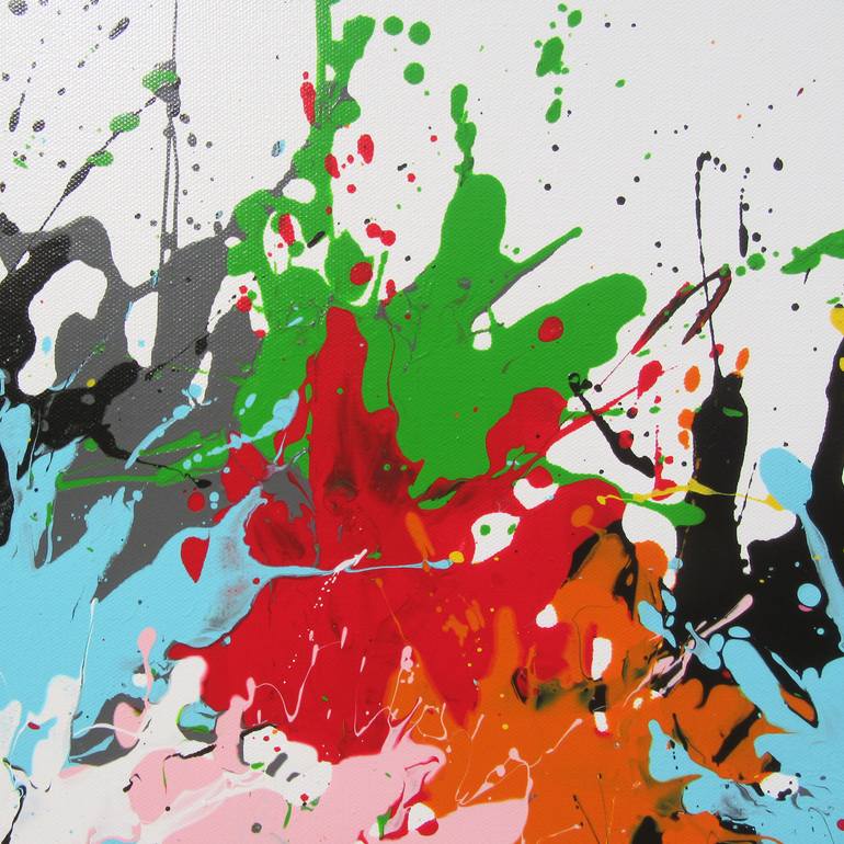 Original Abstract Expressionism Abstract Painting by Isabelle Pelletane